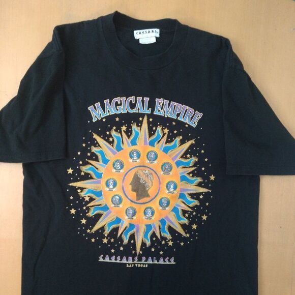 Vintage Caesar's Palace Magical Empire Roman Gods T-Shirt - Picture 2 of 7